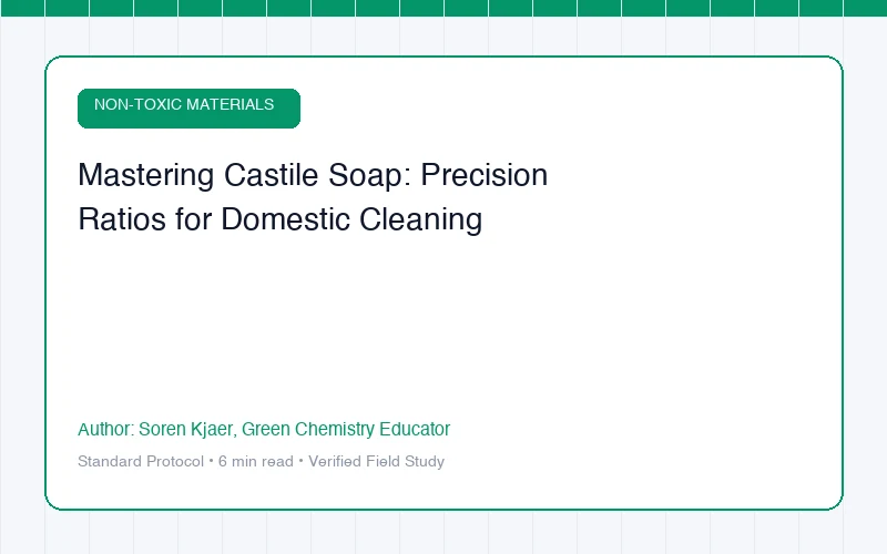 Mastering Castile Soap: Precision Ratios for Domestic Cleaning