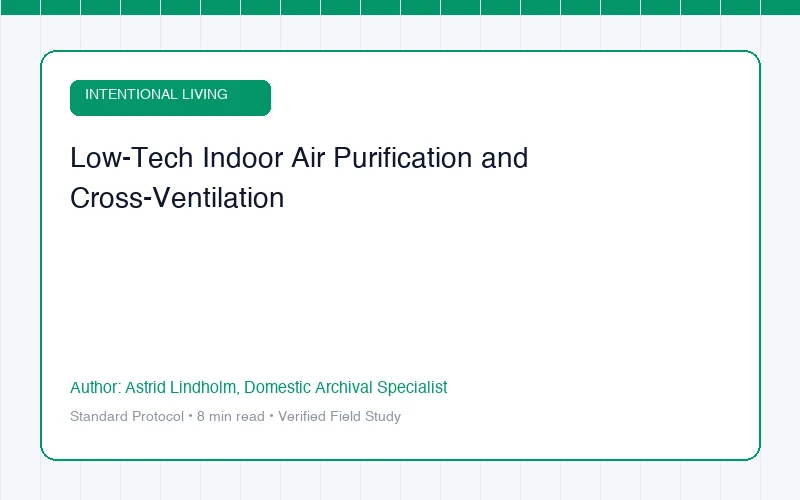 Low-Tech Indoor Air Purification and Cross-Ventilation