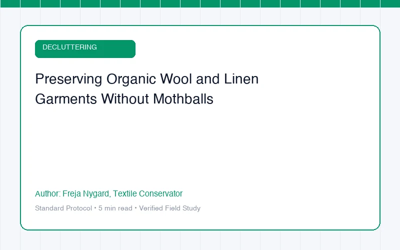 Preserving Organic Wool and Linen Garments Without Mothballs